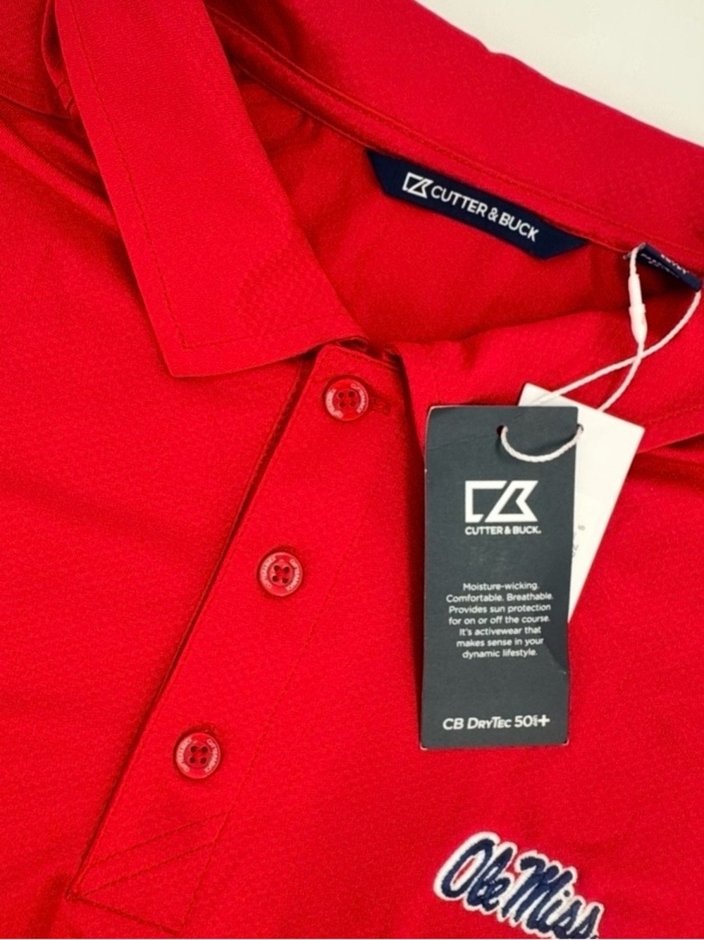 Ole Miss 2022 College World Series Championship Polo - Cutter & Buck - XXL - NWT
